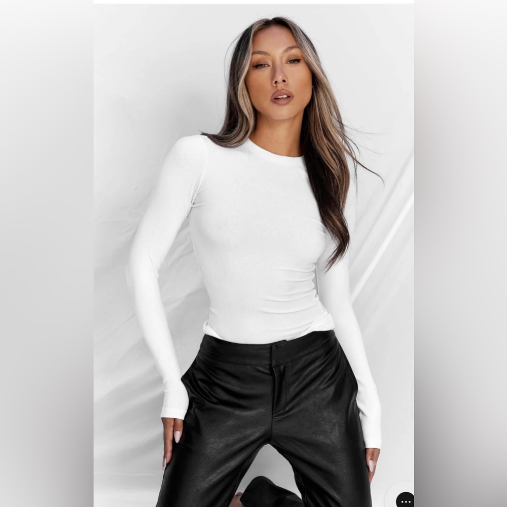 A.T.G. THE LUXE RIB Long Sleeves - WHITE